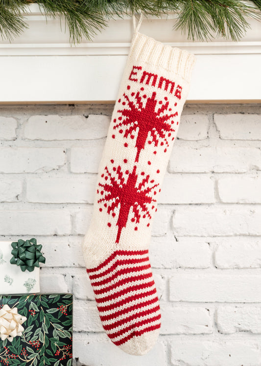 White Star Christmas Stocking Knitting Kit